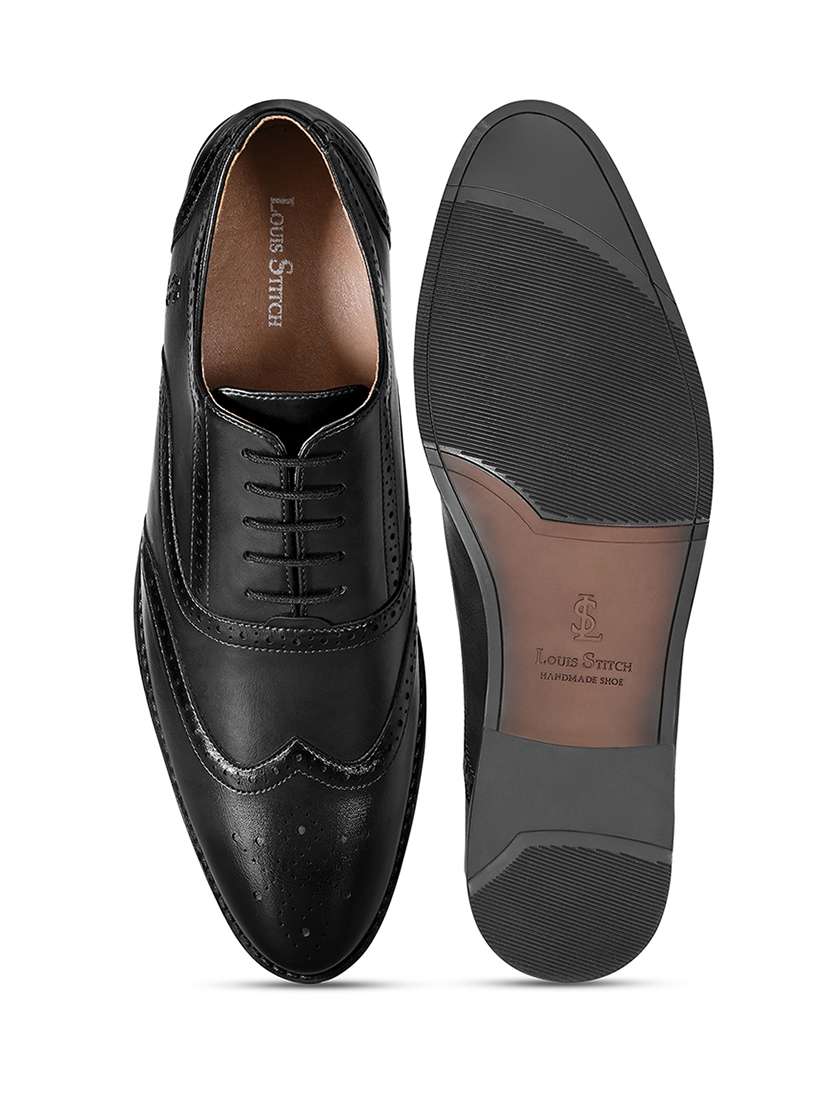 men black lace-up brouge - 22331690 -  Standard Image - 5