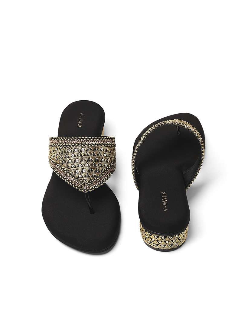 women black slip on sandal - 22331704 -  Standard Image - 3