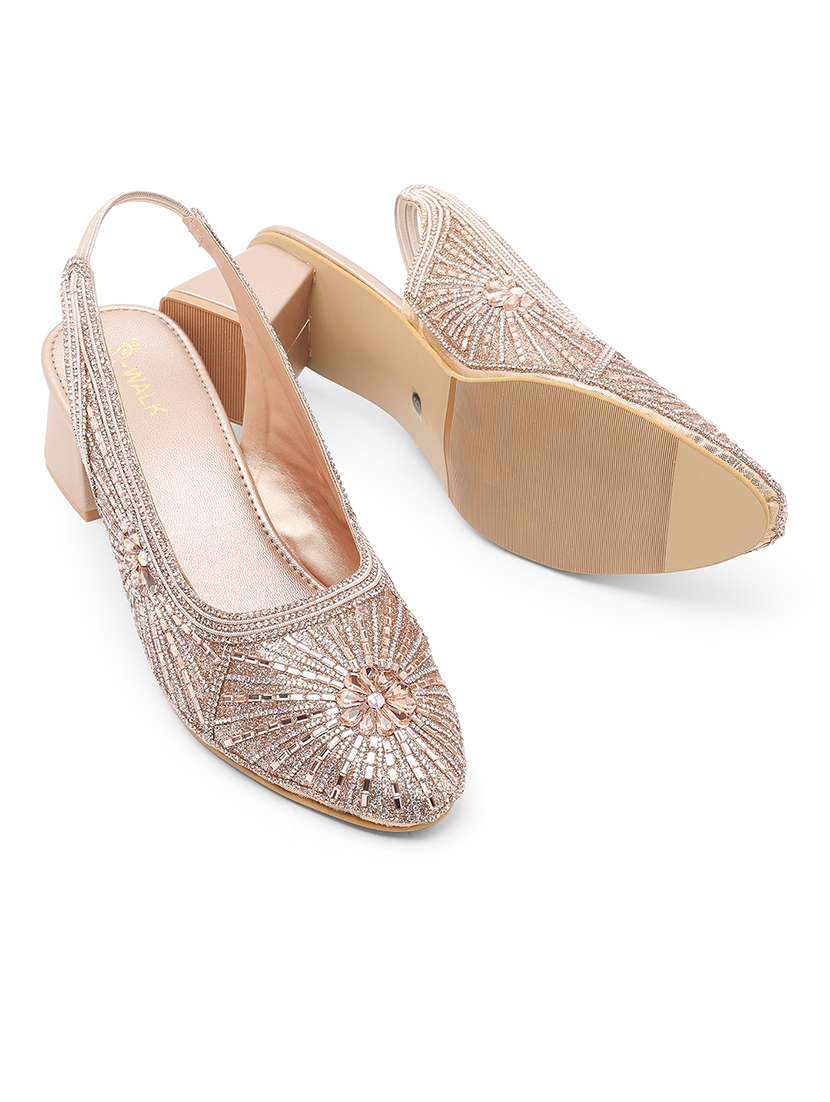 women embellished back strap block heel  - 22331741 -  Standard Image - 3