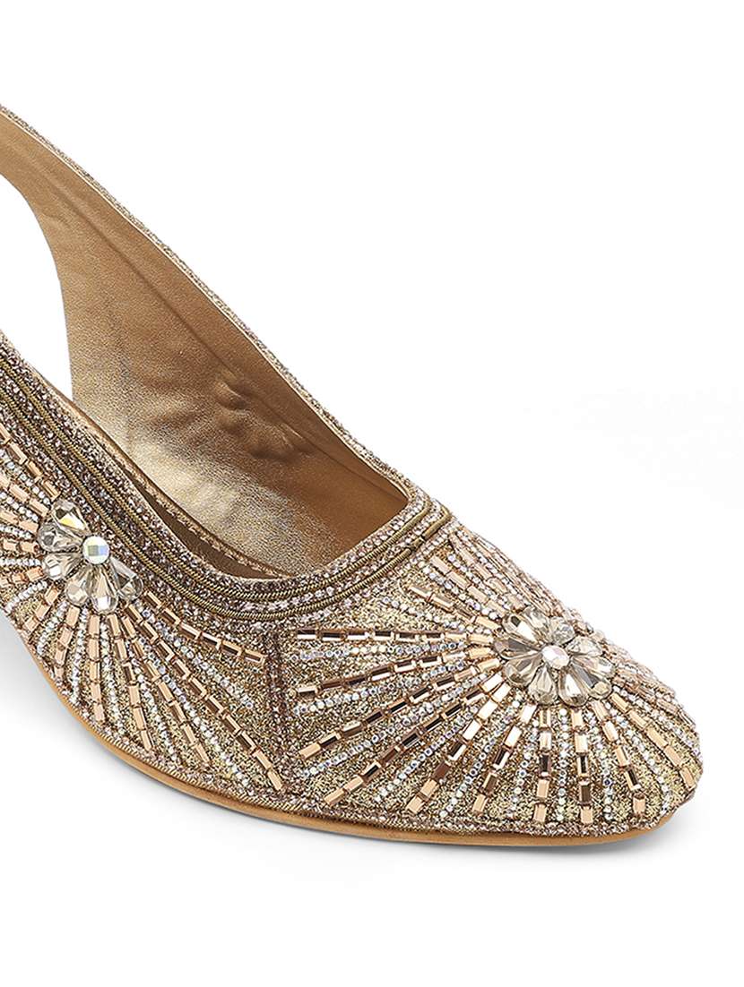 women embellished back strap block heel  - 22331742 -  Standard Image - 5