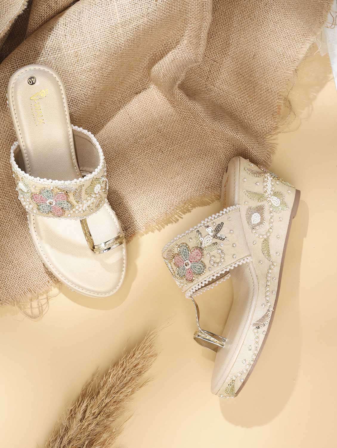 women embellished one toe wedges