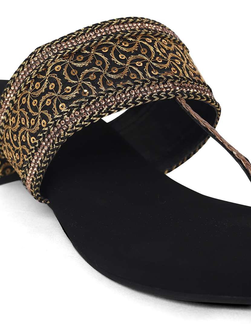 women embroidered one toe block heel  - 22331748 -  Standard Image - 5