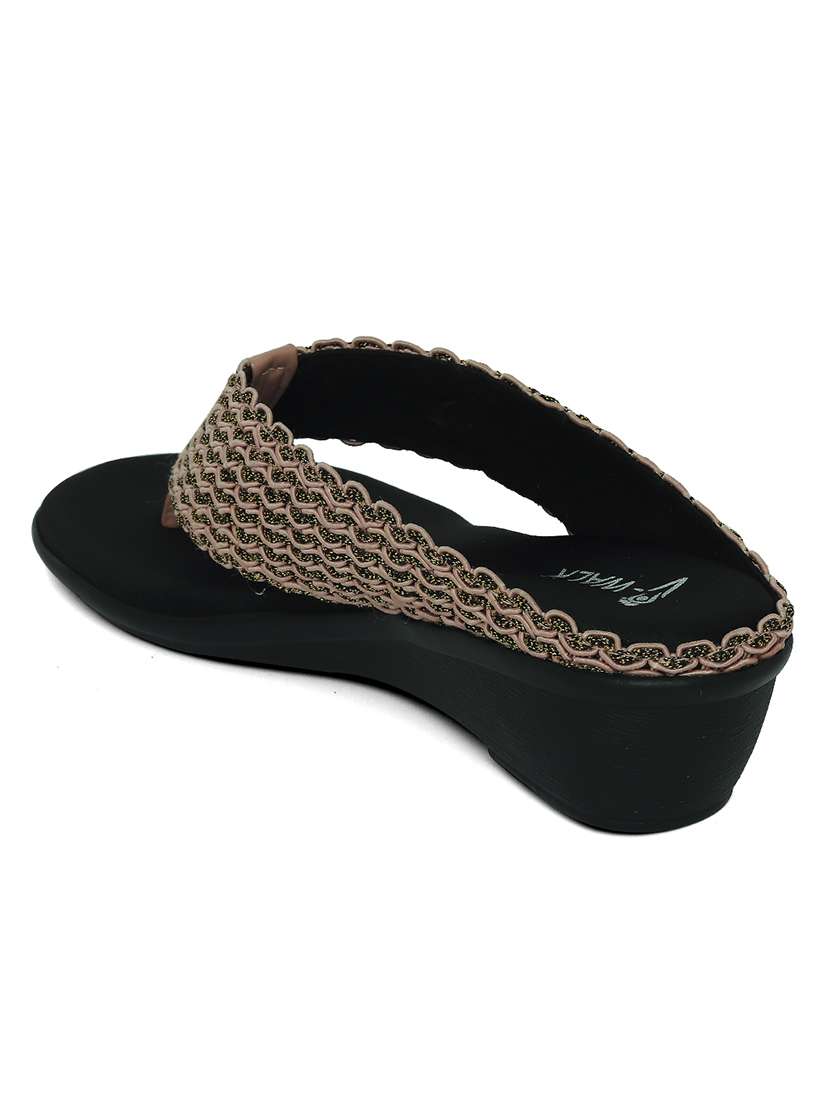 women solid slip on wedges - 22331750 -  Standard Image - 3