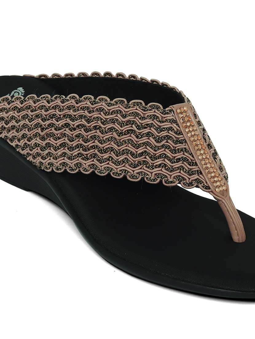 women solid slip on wedges - 22331750 -  Standard Image - 5