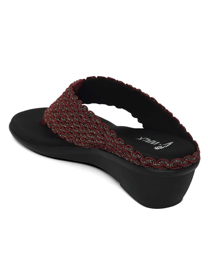 women solid slip on wedges - 22331751 -  Standard Image - 3