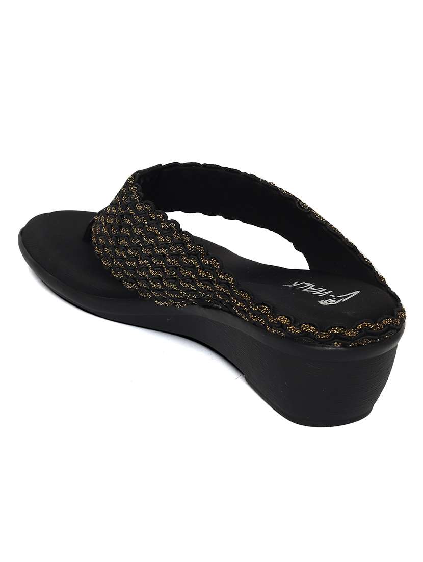 women solid slip on wedges - 22331752 -  Standard Image - 3