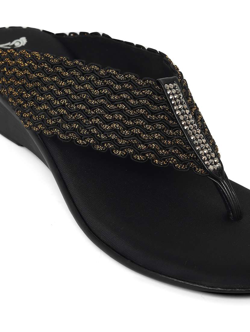women solid slip on wedges - 22331752 -  Standard Image - 5