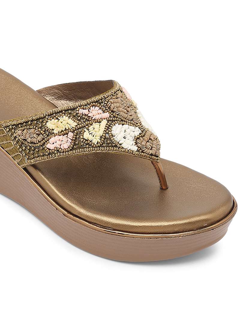 women embellished slip on wedges - 22331781 -  Standard Image - 5