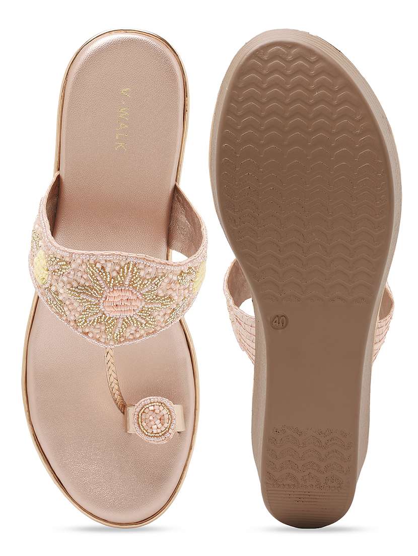 women embellished one toe wedges - 22331784 -  Standard Image - 5