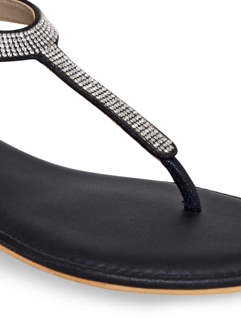 women embellished ankle strap flat sandal - 22331809 -  Standard Image - 5