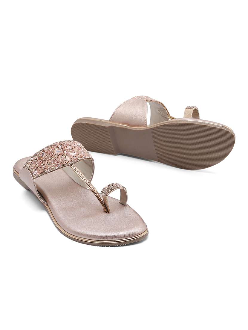 women slip on one toe flat sandal - 22331816 -  Standard Image - 3