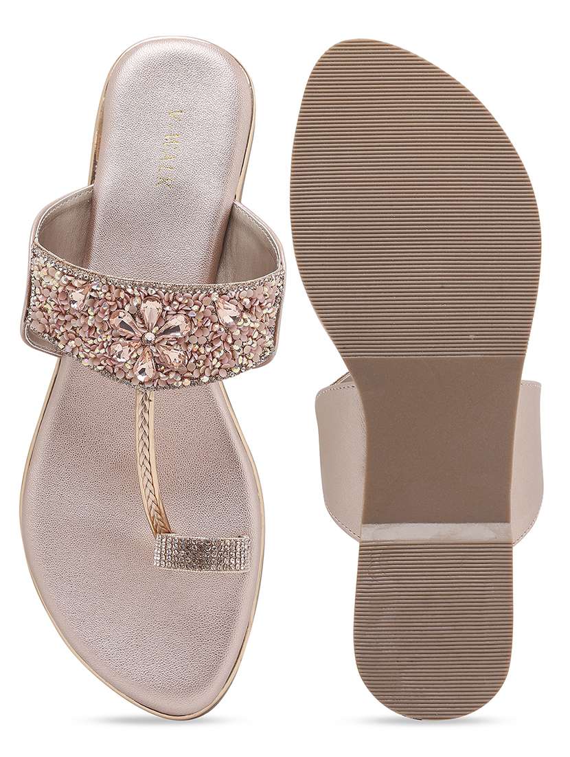 women slip on one toe flat sandal - 22331816 -  Standard Image - 5