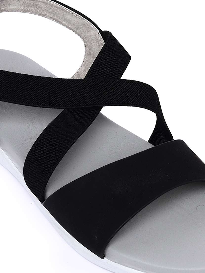 women solid back strap flat sandal - 22331879 -  Standard Image - 5