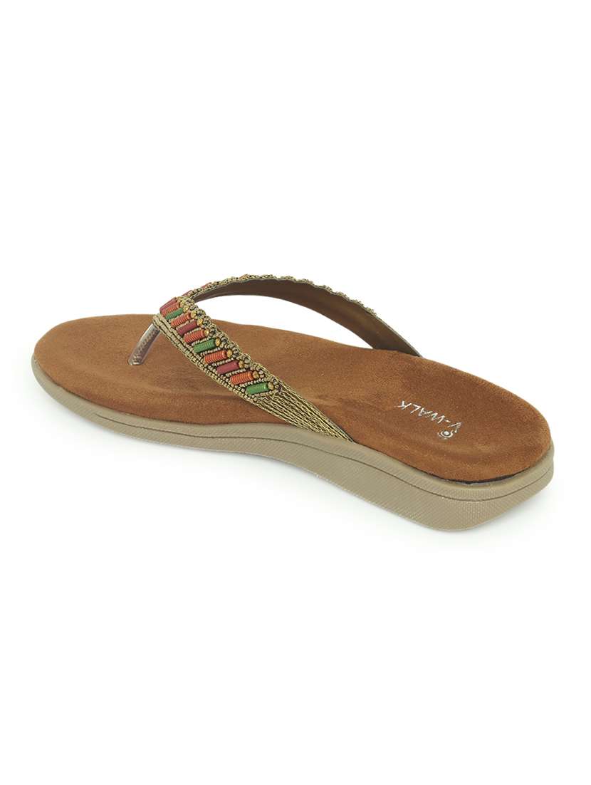 women embellished slip on flat sandal - 22331898 -  Standard Image - 3