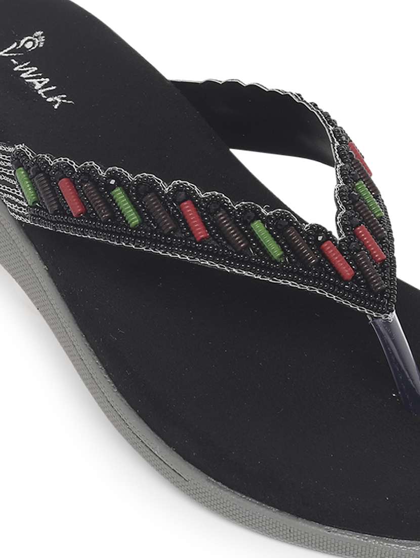 women embellished slip on flat sandal - 22331899 -  Standard Image - 5