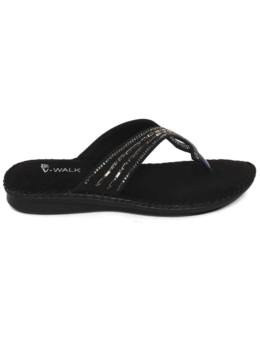 women embellished slip on flat sandal - 22331908 -  Standard Image - 3