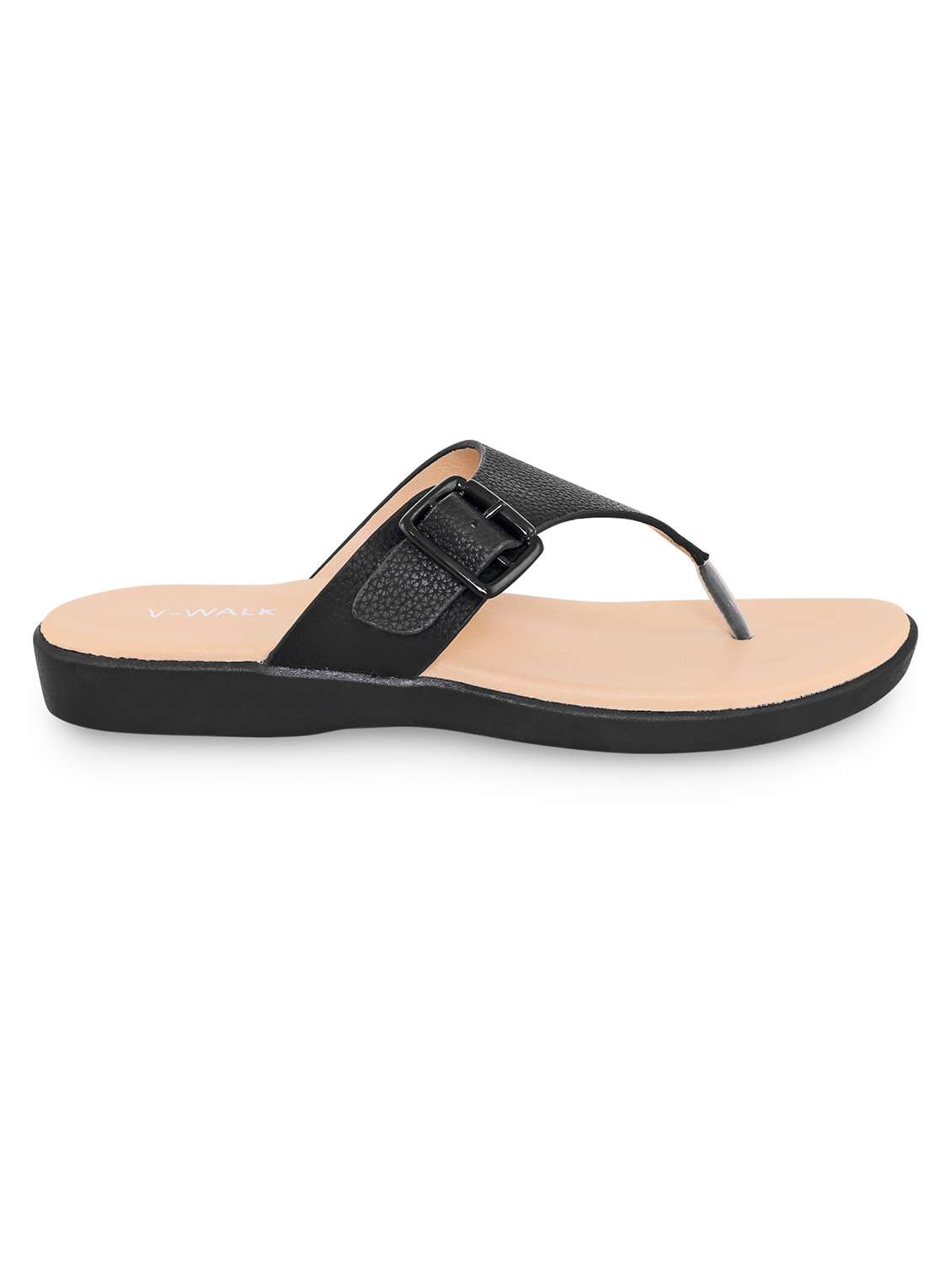 women solid slip on flat sandal - 22331911 -  Standard Image - 3