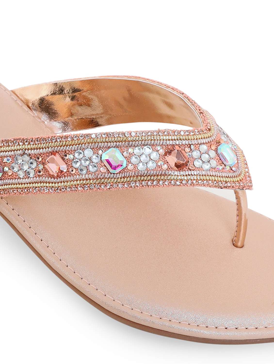 women embellished slip on flat sandal - 22331916 -  Standard Image - 5