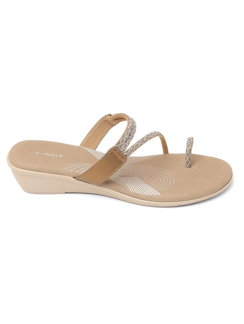 women embellished one toe wedges - 22331951 -  Standard Image - 3