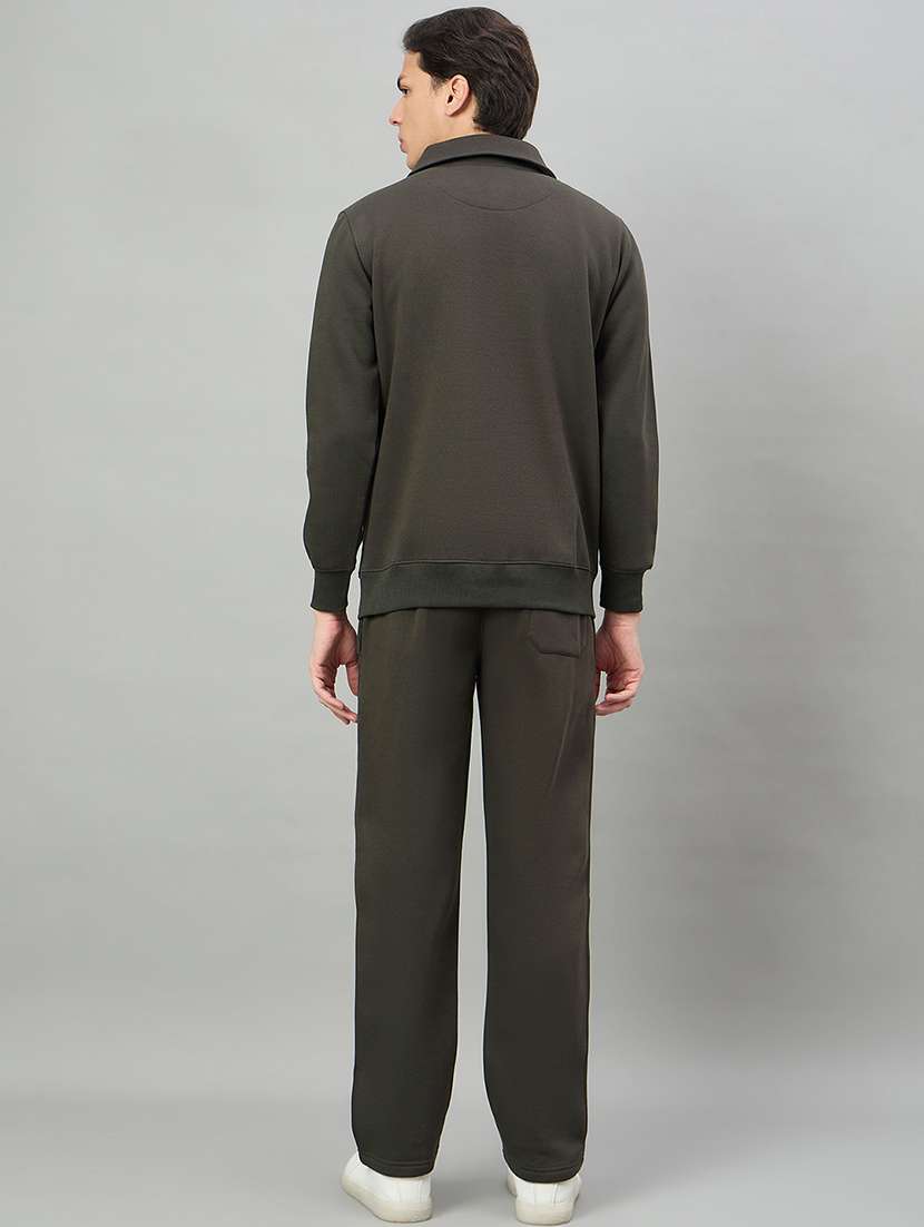 men solid long sleeve full length track suit - 22332353 -  Standard Image - 3