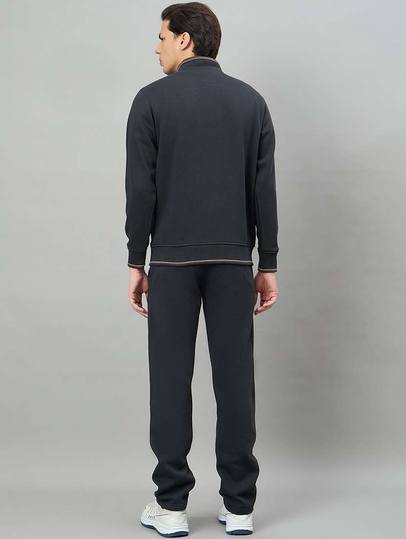 men solid long sleeve full length track suit - 22332357 -  Standard Image - 3