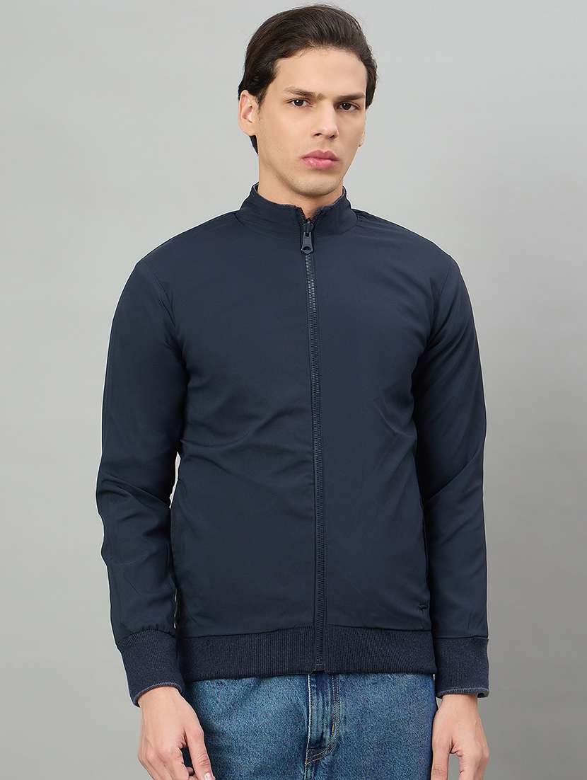 men geometric long sleeve reversible bomber jacket - 22332371 -  Standard Image - 3