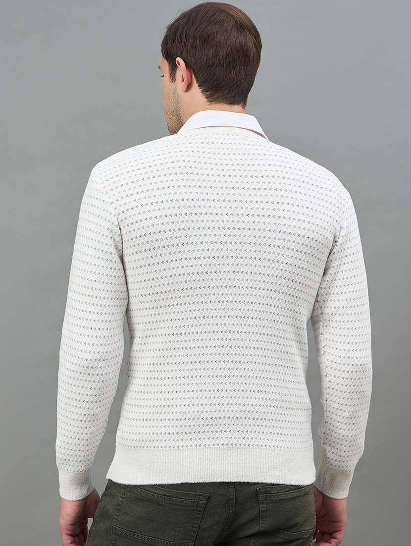 men self design long sleeve regualr fit pullover - 22332384 -  Standard Image - 3