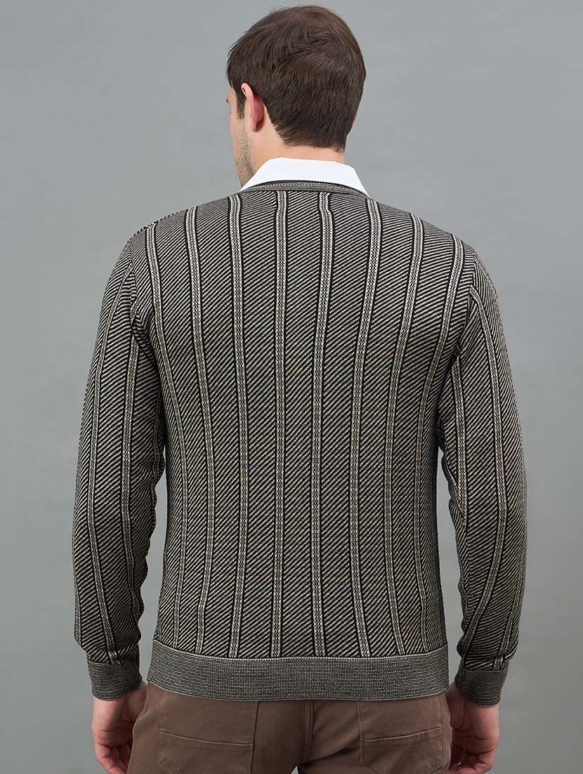 men self design long sleeve regualr fit pullover - 22332385 -  Standard Image - 3