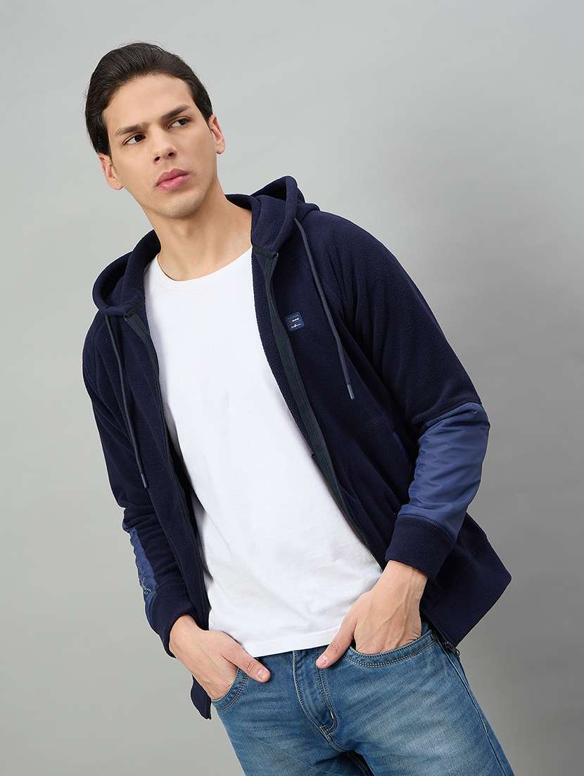 men color block long sleeve regular fit sweatshirt