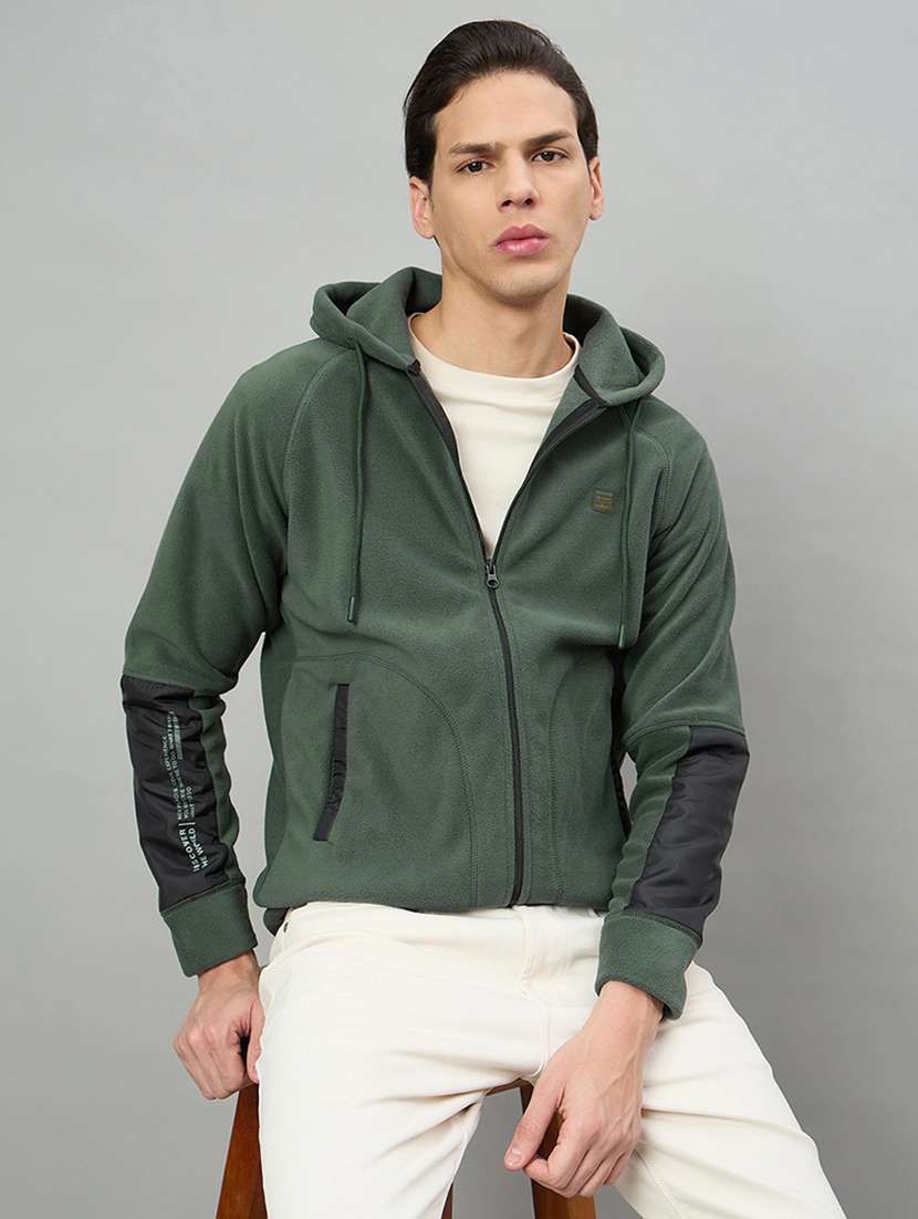 men color block long sleeve regular fit sweatshirt