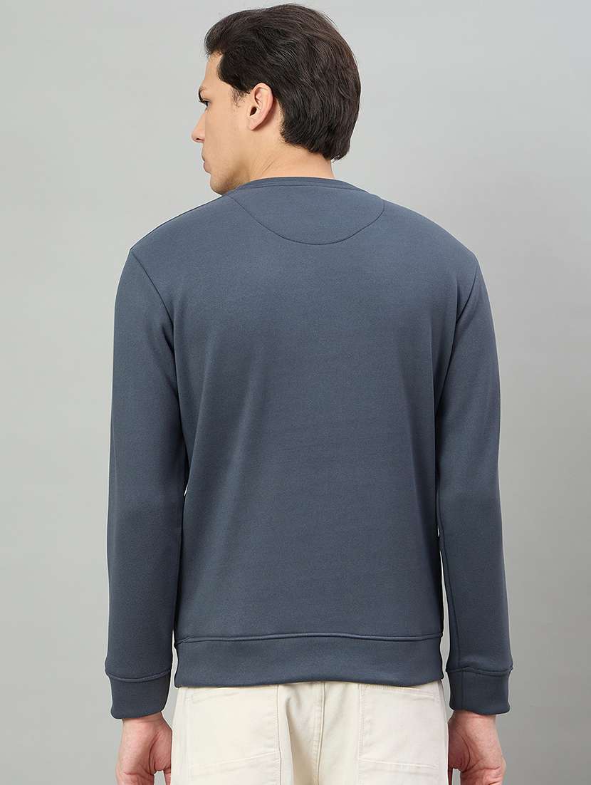 men solid with work long sleeve regular fit sweatshirt - 22332396 -  Standard Image - 3