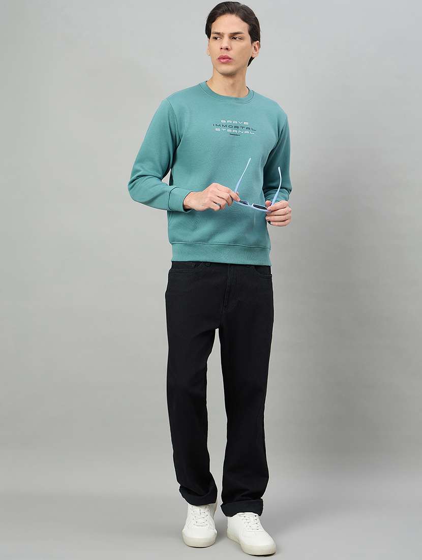 men typographic long sleeve regular fit sweatshirt - 22332401 -  Standard Image - 3