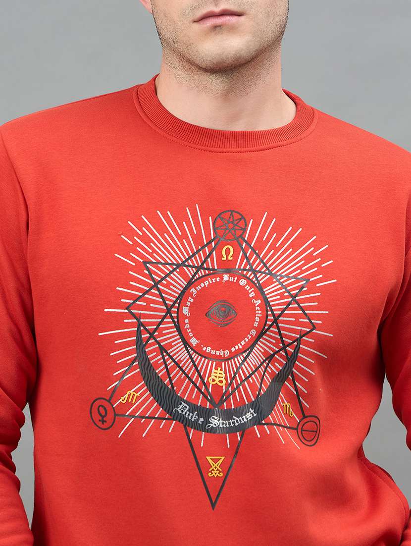 men printed long sleeve regular fit sweatshirt - 22332407 -  Standard Image - 3