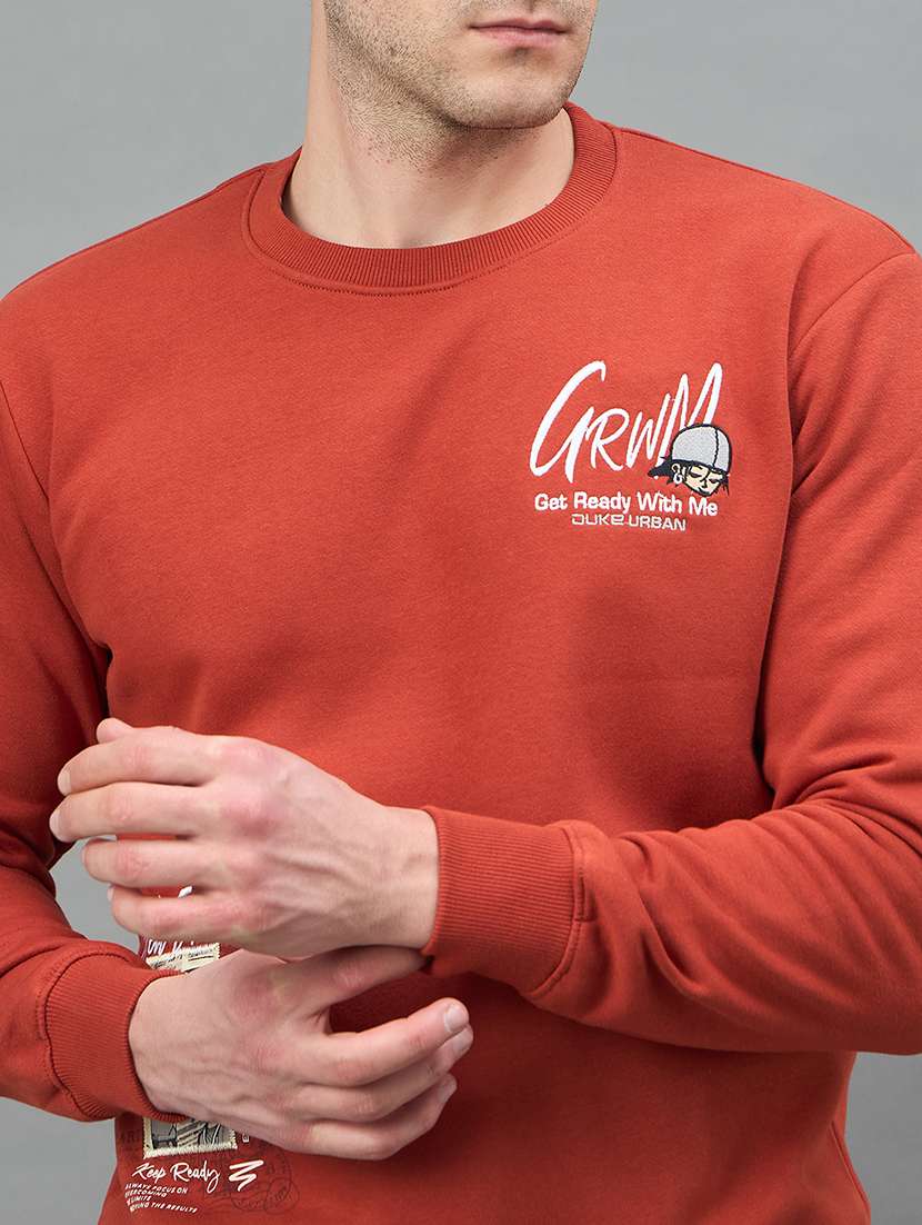 men printed long sleeve regular fit sweatshirt - 22332410 -  Standard Image - 3