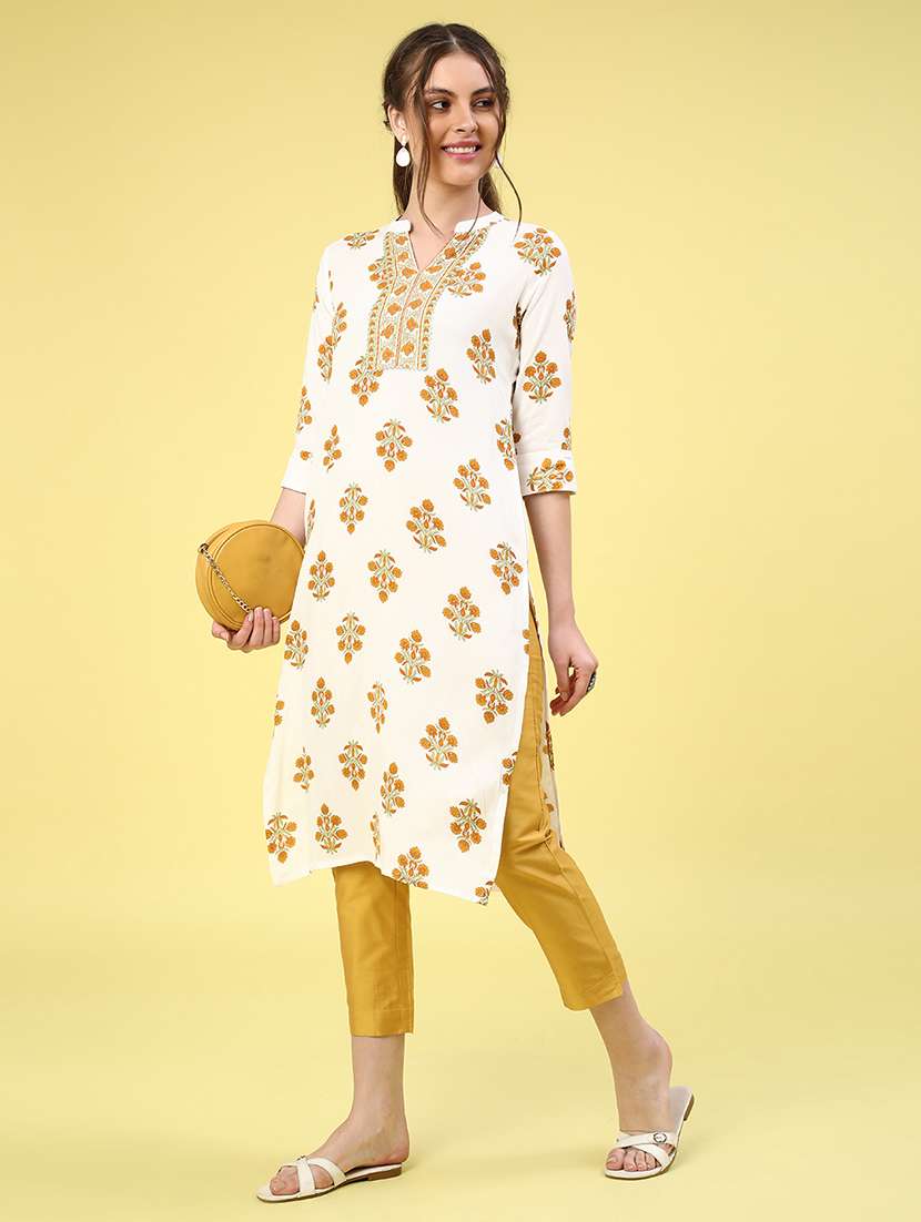 Mustard Cotton Tapered Pant - 22334135 -  Standard Image - 5