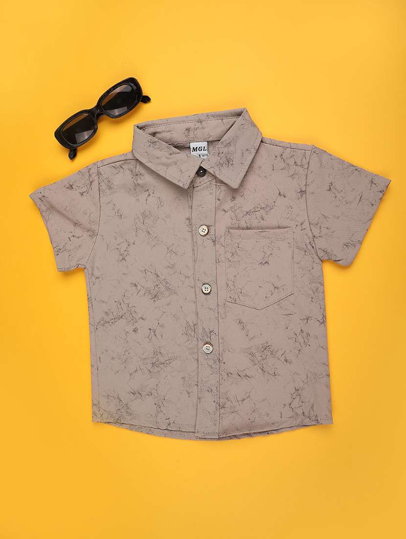 boys collared short sleeve shirt