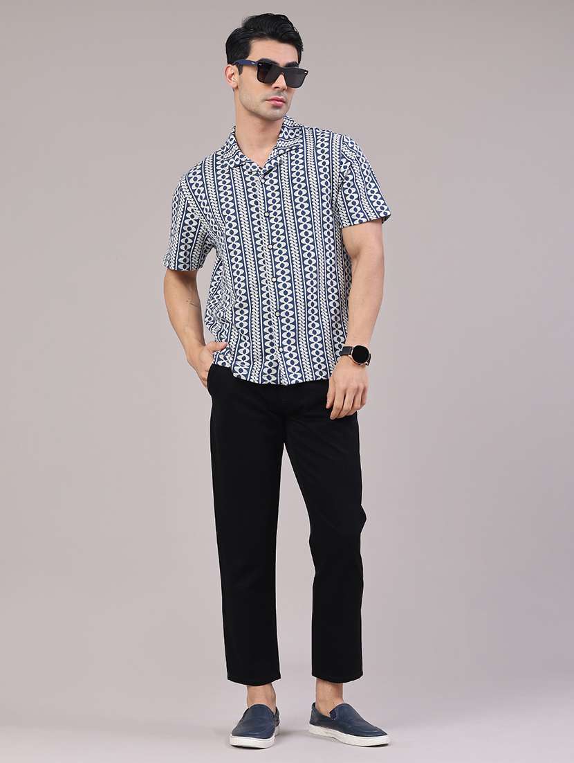 men solid mid rise chinos casual trouser - 22334255 -  Standard Image - 5
