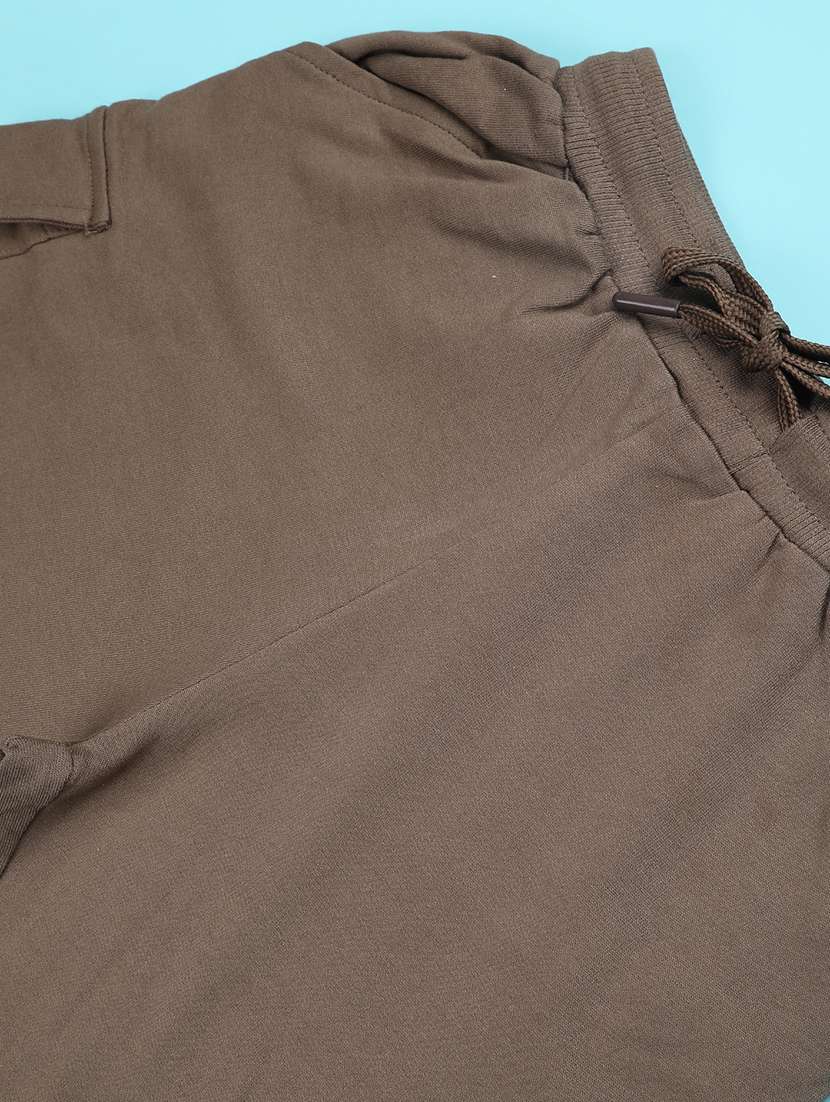 girls olive cotton shorts shorts and three-fourth - 22335230 -  Standard Image - 3