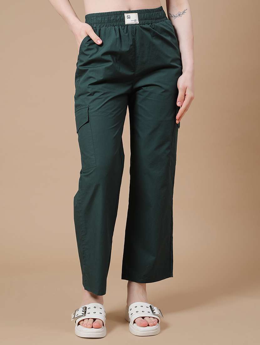 green cotton cargos