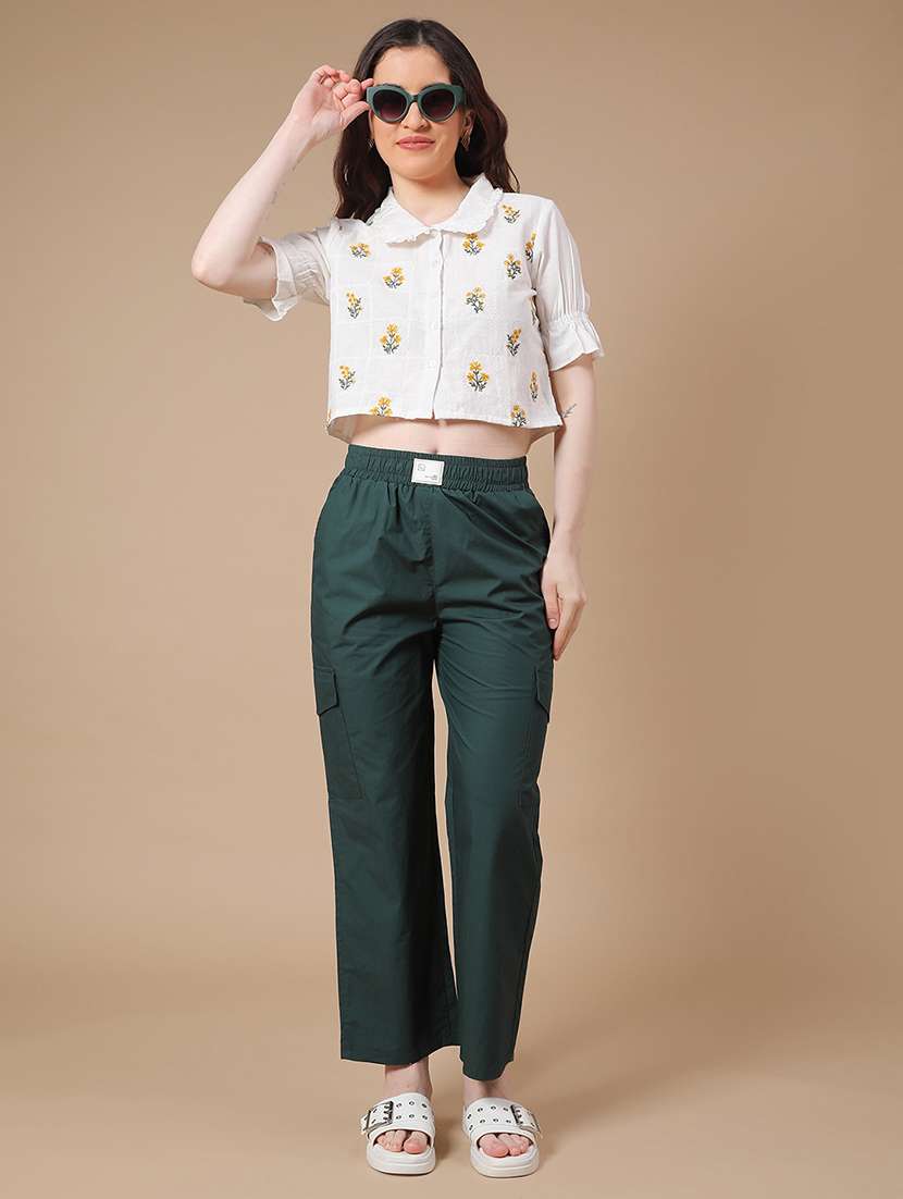 green cotton cargos - 22335252 -  Standard Image - 5