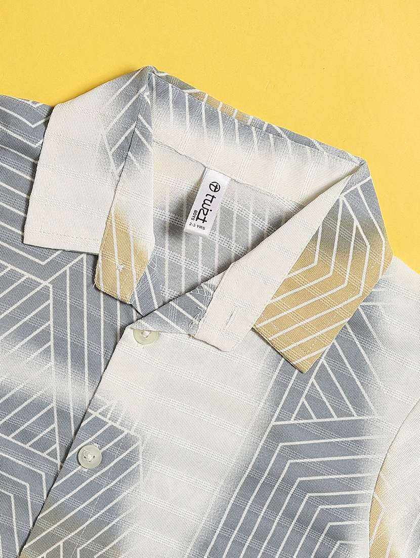 boys printed short sleeves casual shirt - 22335312 -  Standard Image - 3