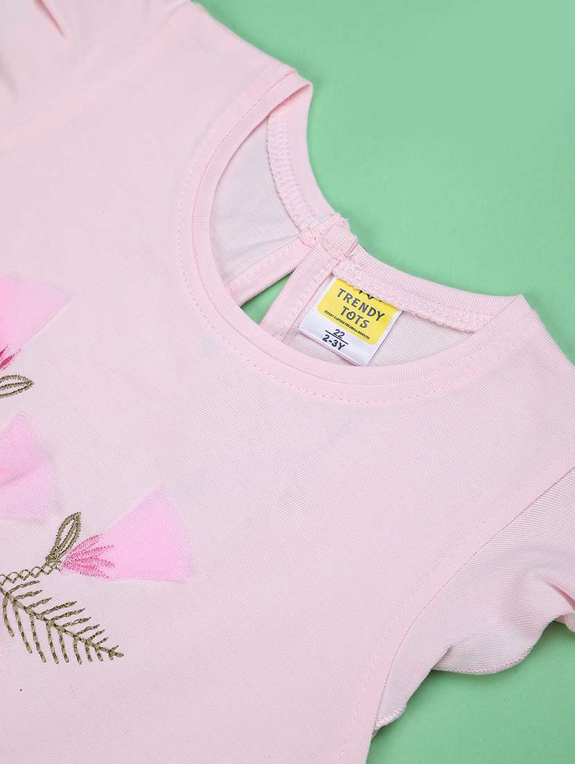 pink cotton shorts set coords - 22335367 -  Standard Image - 3