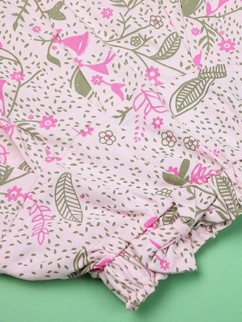 pink cotton shorts set coords - 22335367 -  Standard Image - 5