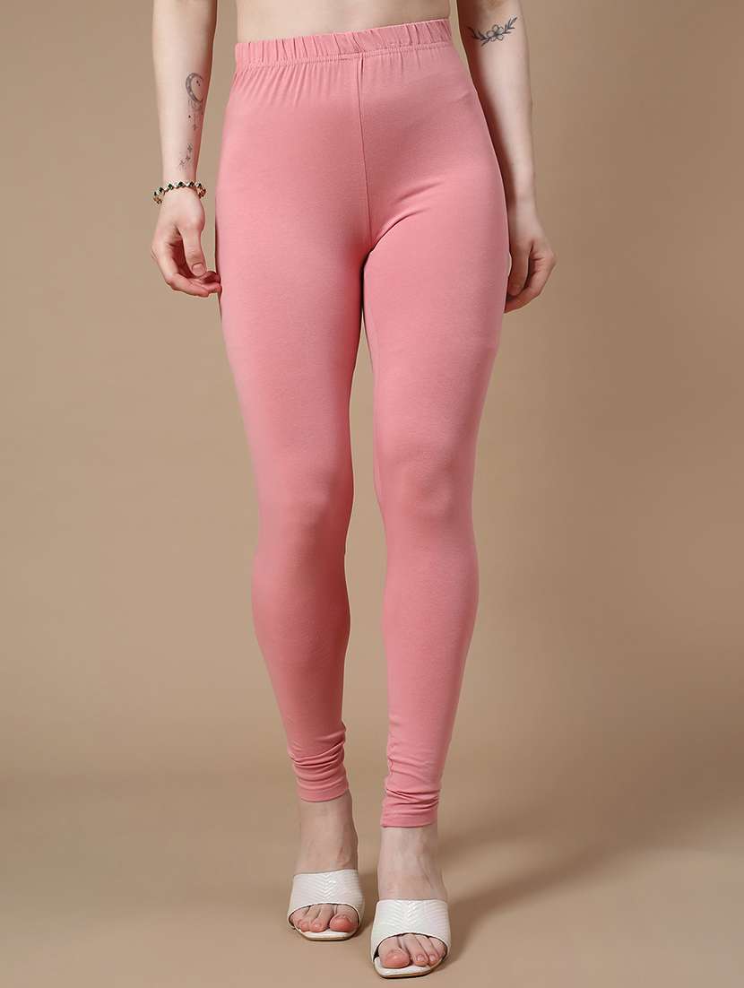 pink cotton leggings