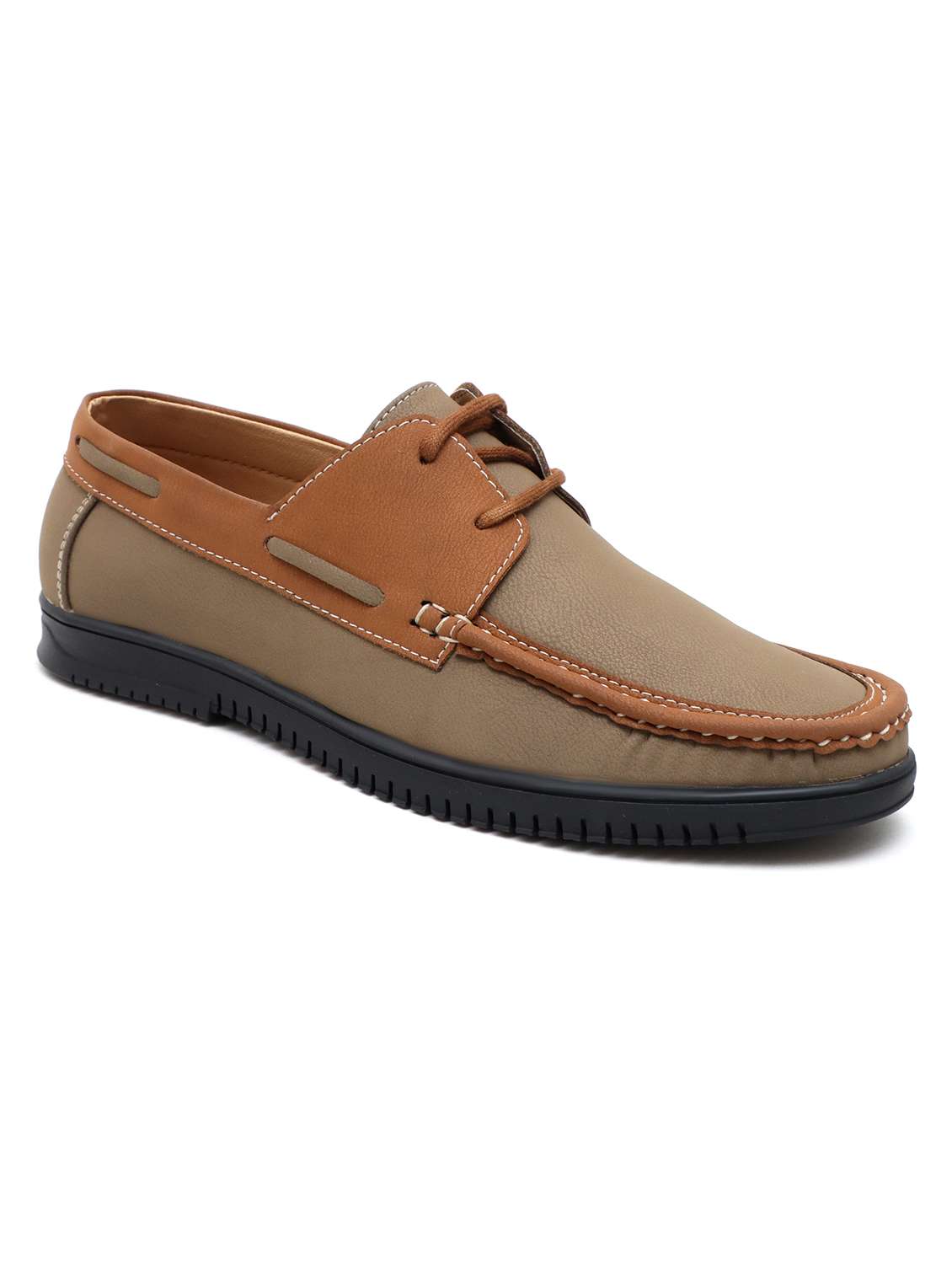 men tan slip on boatshoe - 22335573 -  Standard Image - 3