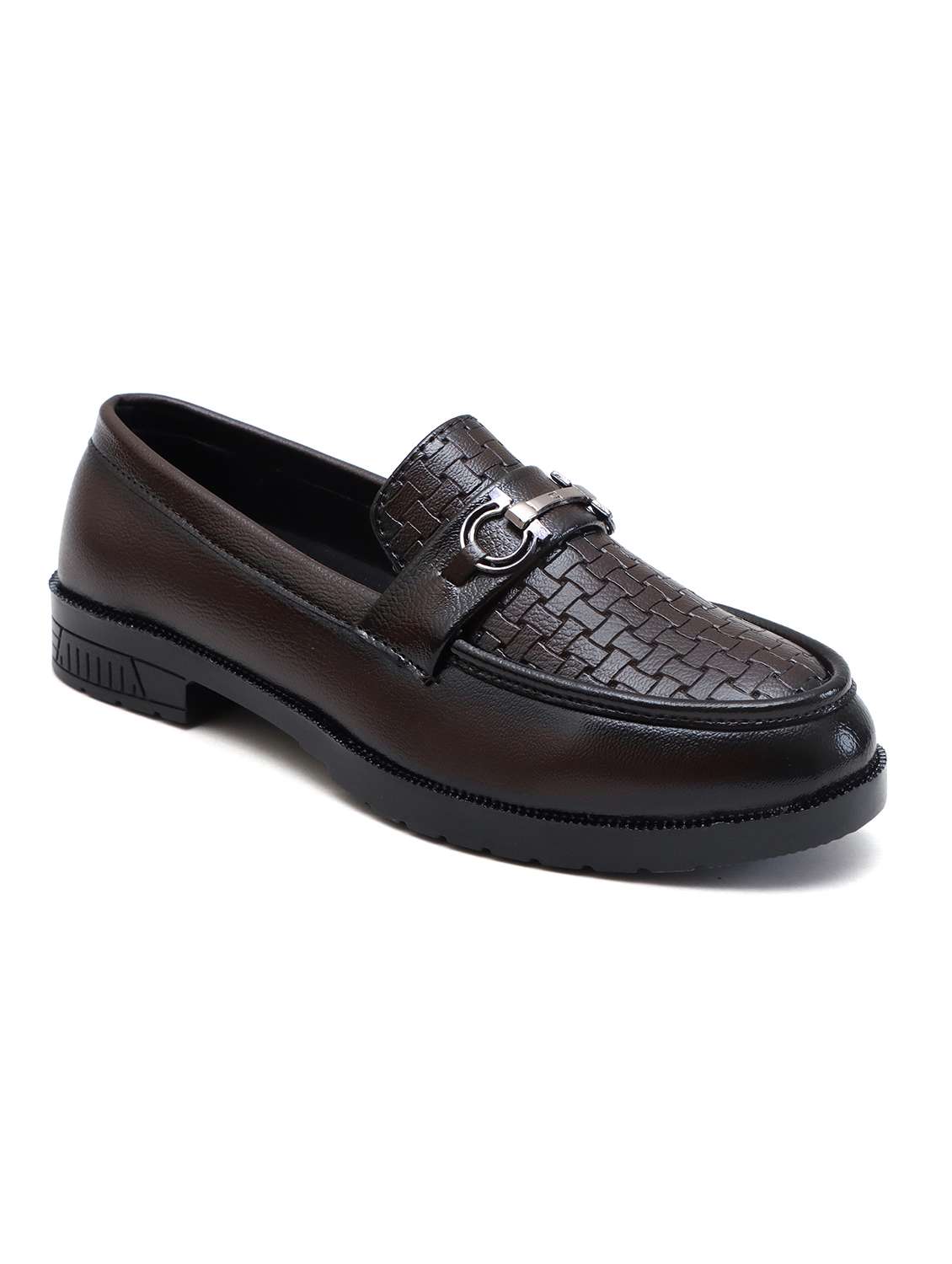 men brown slip on horsebit loafer - 22335577 -  Standard Image - 3
