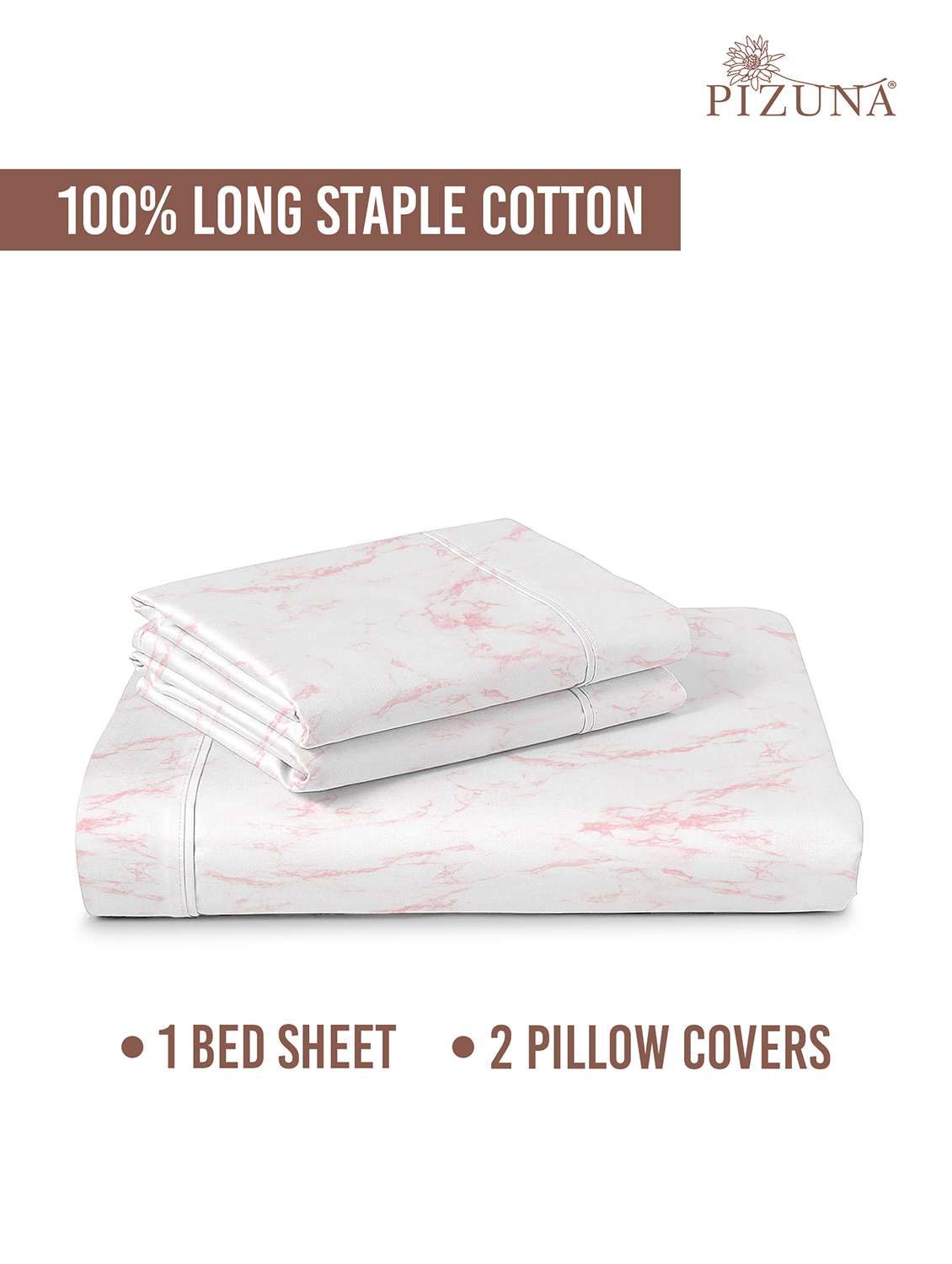pizuna cotton 400 tc printed bedsheet superking with 2 pillow covers - 22335711 -  Standard Image - 3