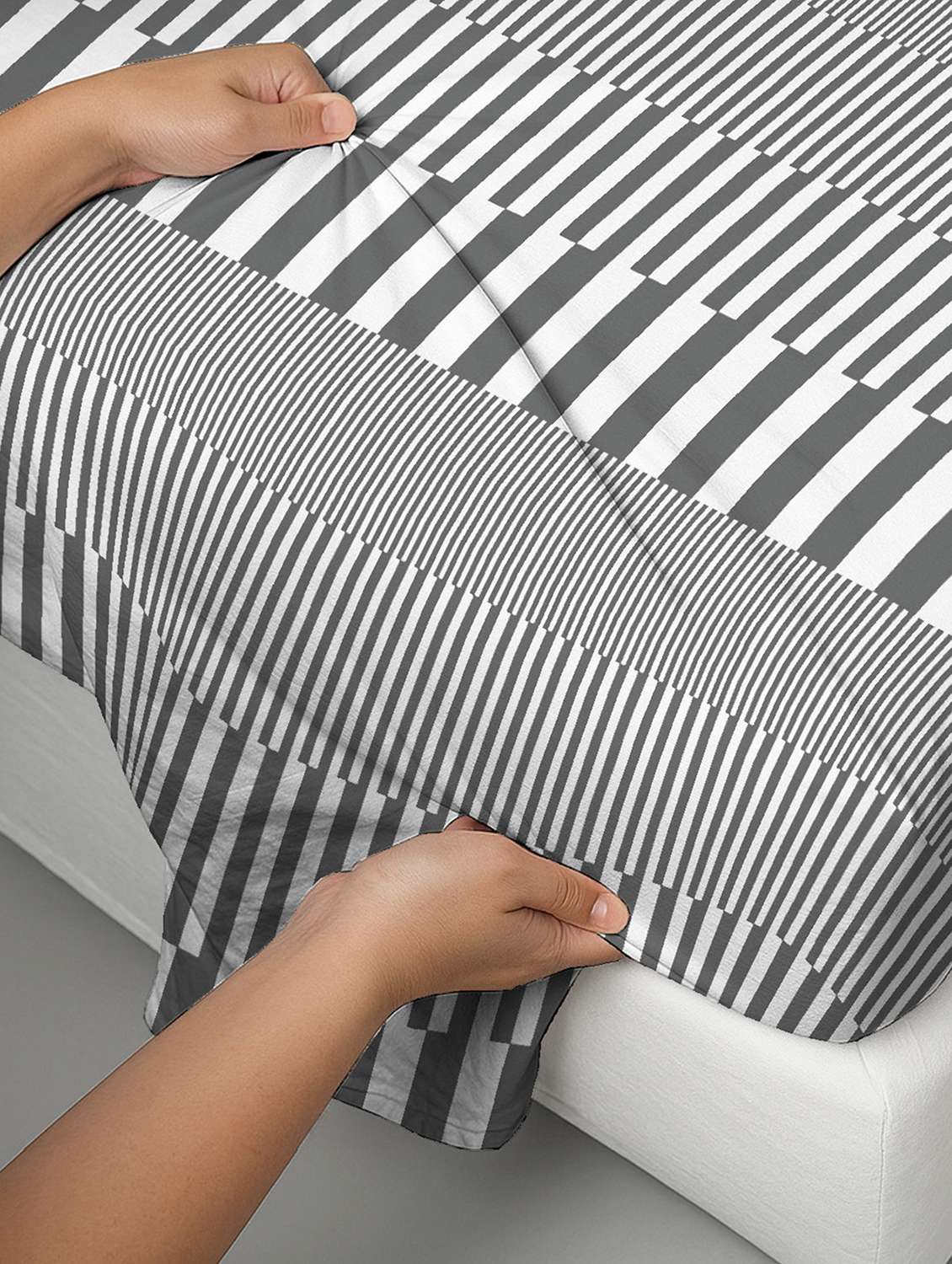 pizuna cotton 400 tc printed bedsheet superking with 2 pillow covers - 22335714 -  Standard Image - 3