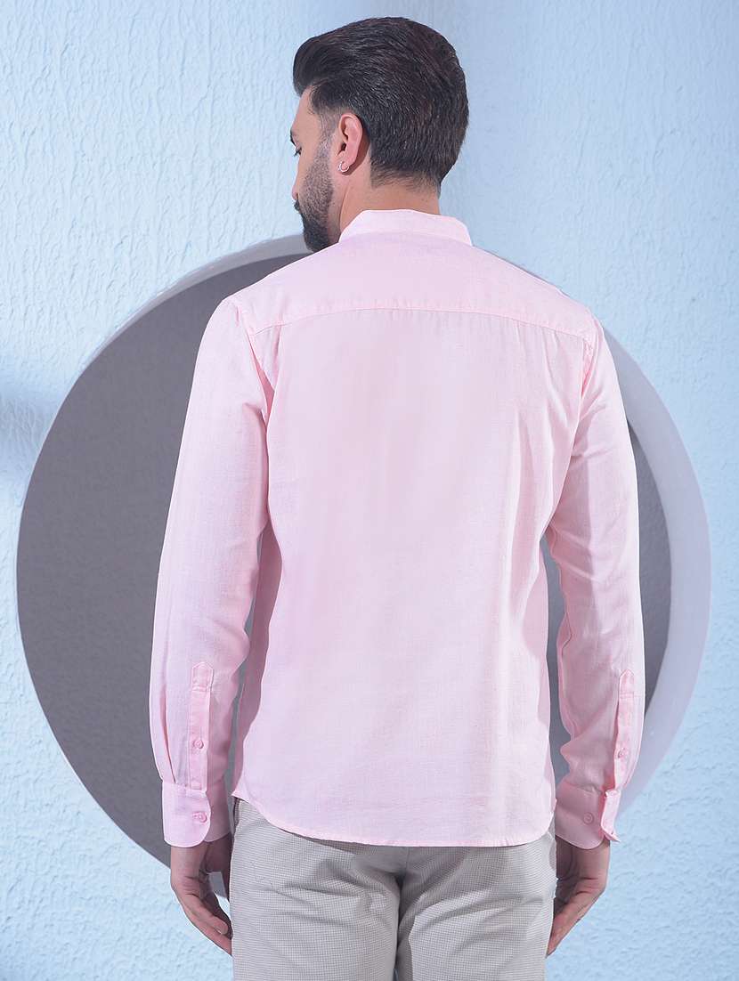 men solid mandarin neck short kurta - 22335719 -  Standard Image - 3