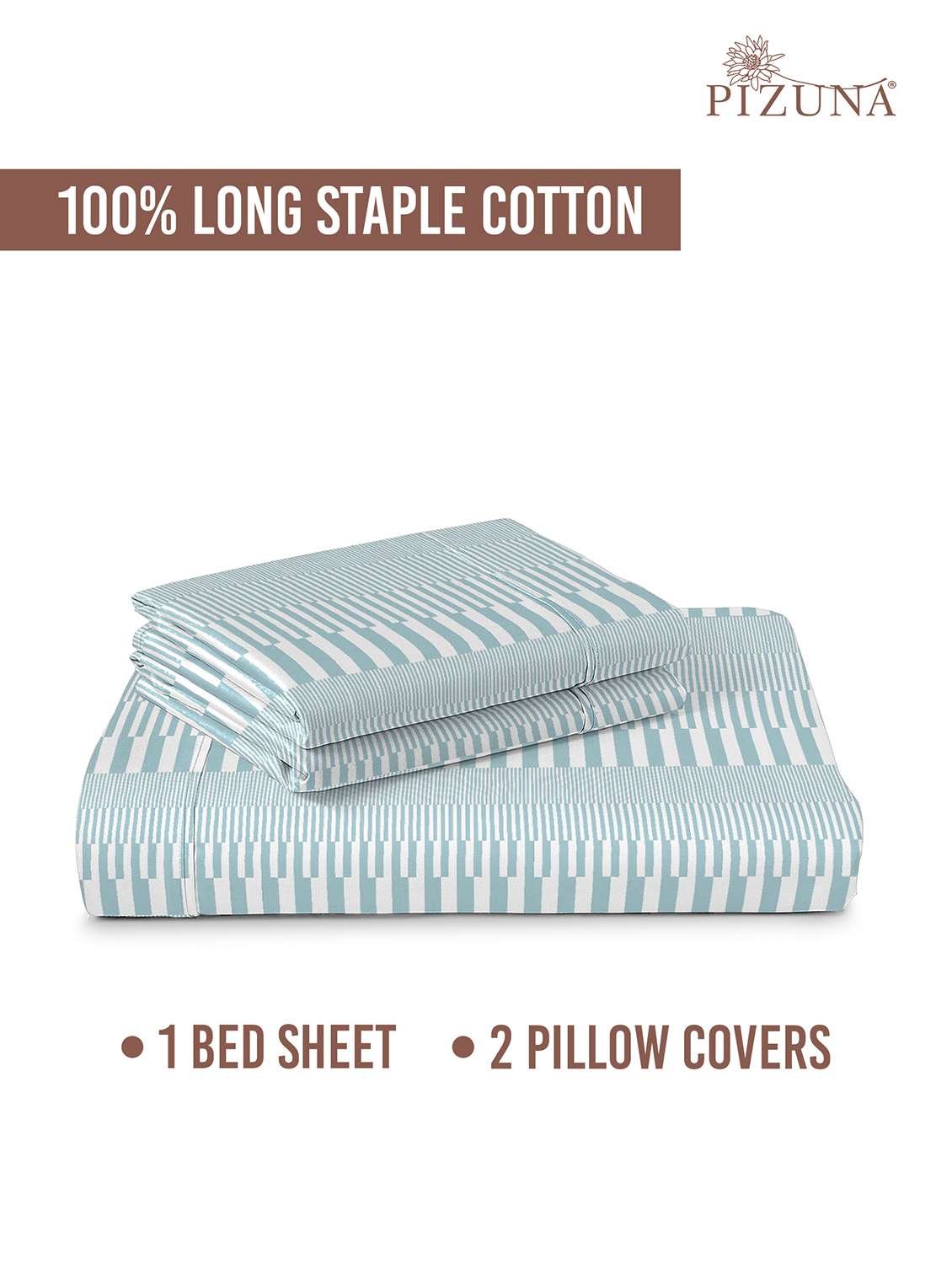 pizuna cotton 400 tc printed bedsheet superking with 2 pillow covers - 22335726 -  Standard Image - 5